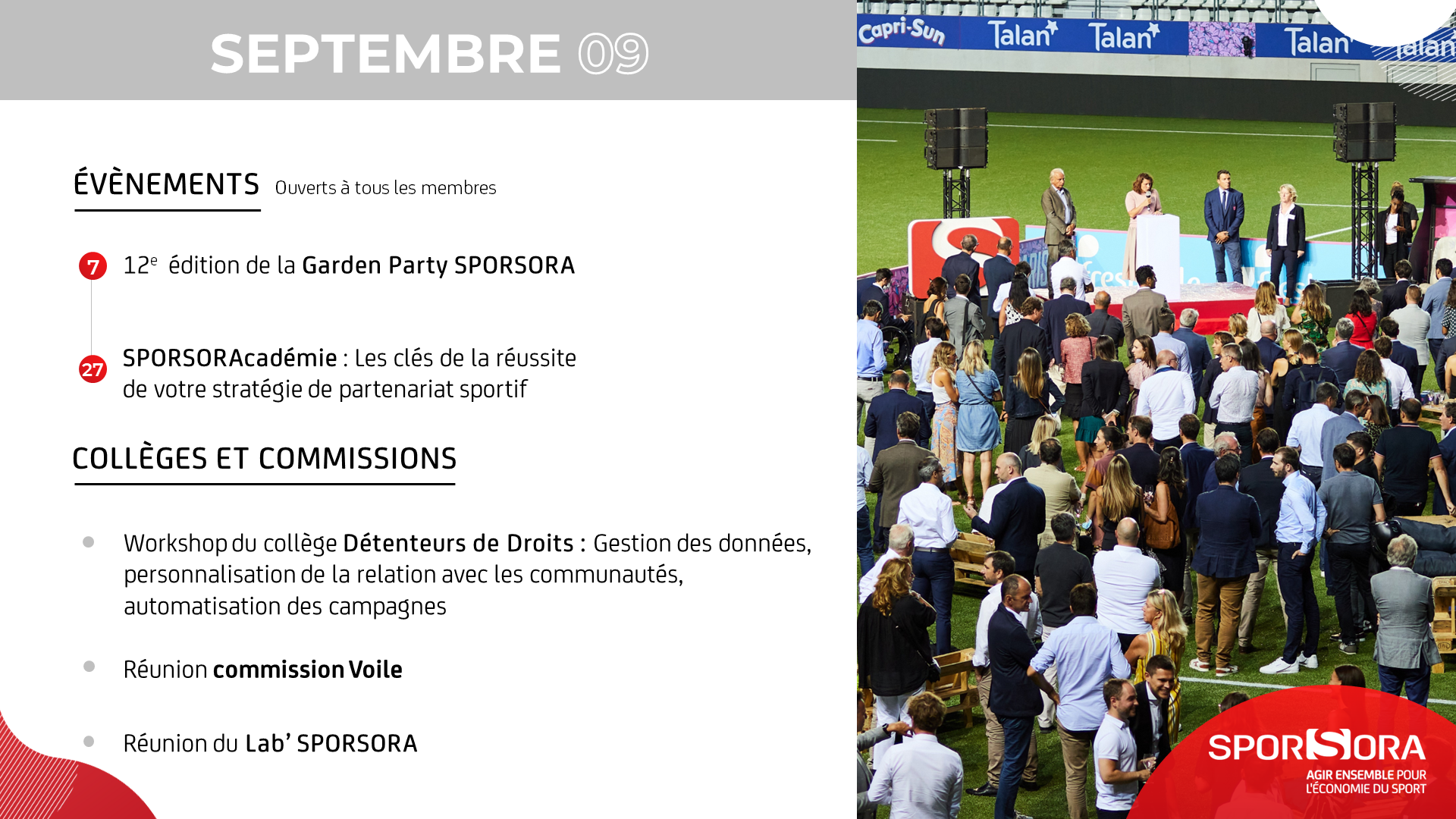 Septembre calendrier