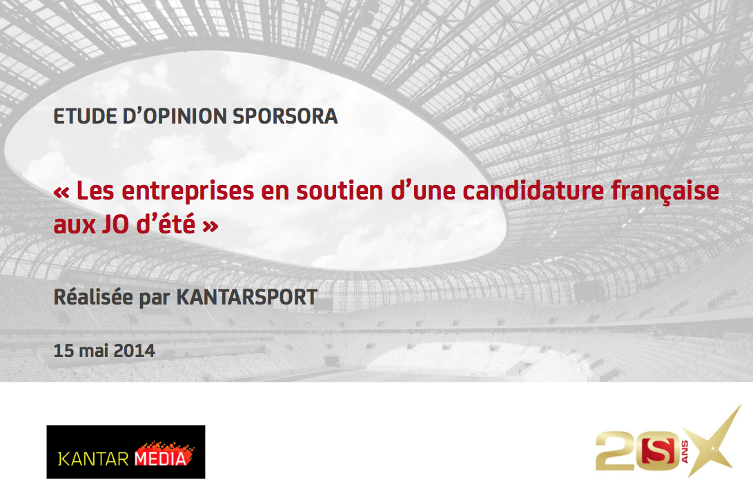 Etude opinion SPORSORA