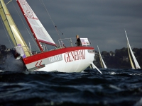 Isabelle Joschke en mode Solitaire du Figaro