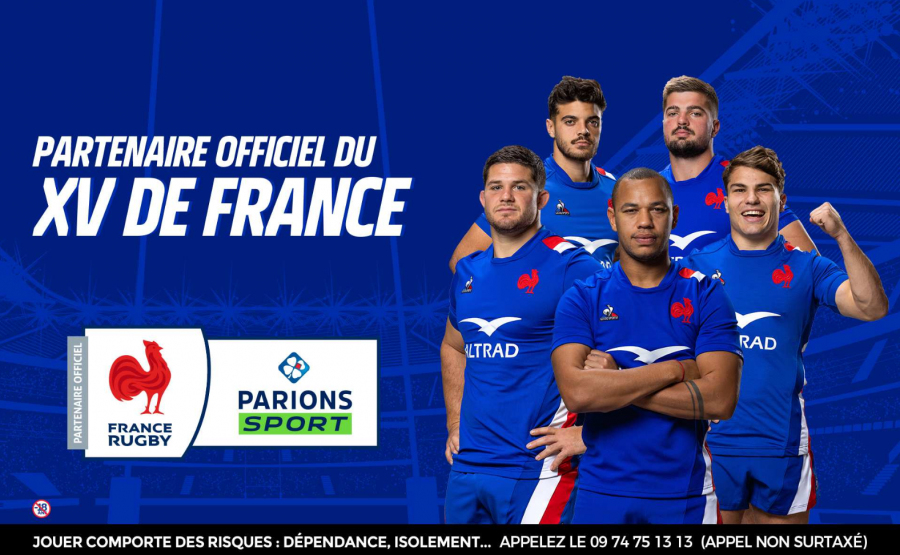 PARIONSSPORT DEVIENT PARTENAIRE OFFICIEL DE LA FF RUGBY ET DES XV DE FRANCE